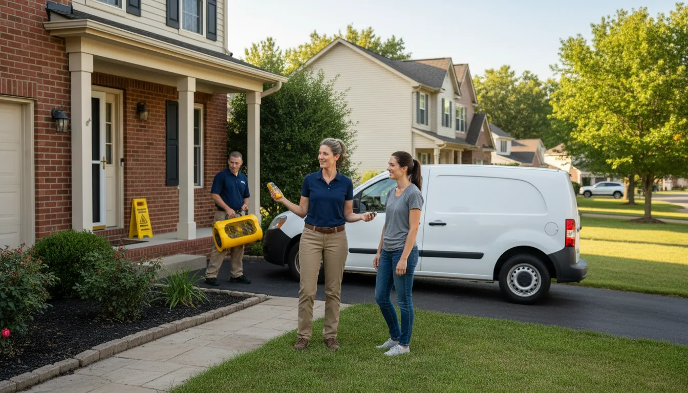 Residential water damage restoration in Castle Hayne, NC